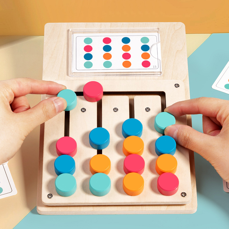 Board Game Ideas - Kids Montessori Color Shape Matching Cognition
