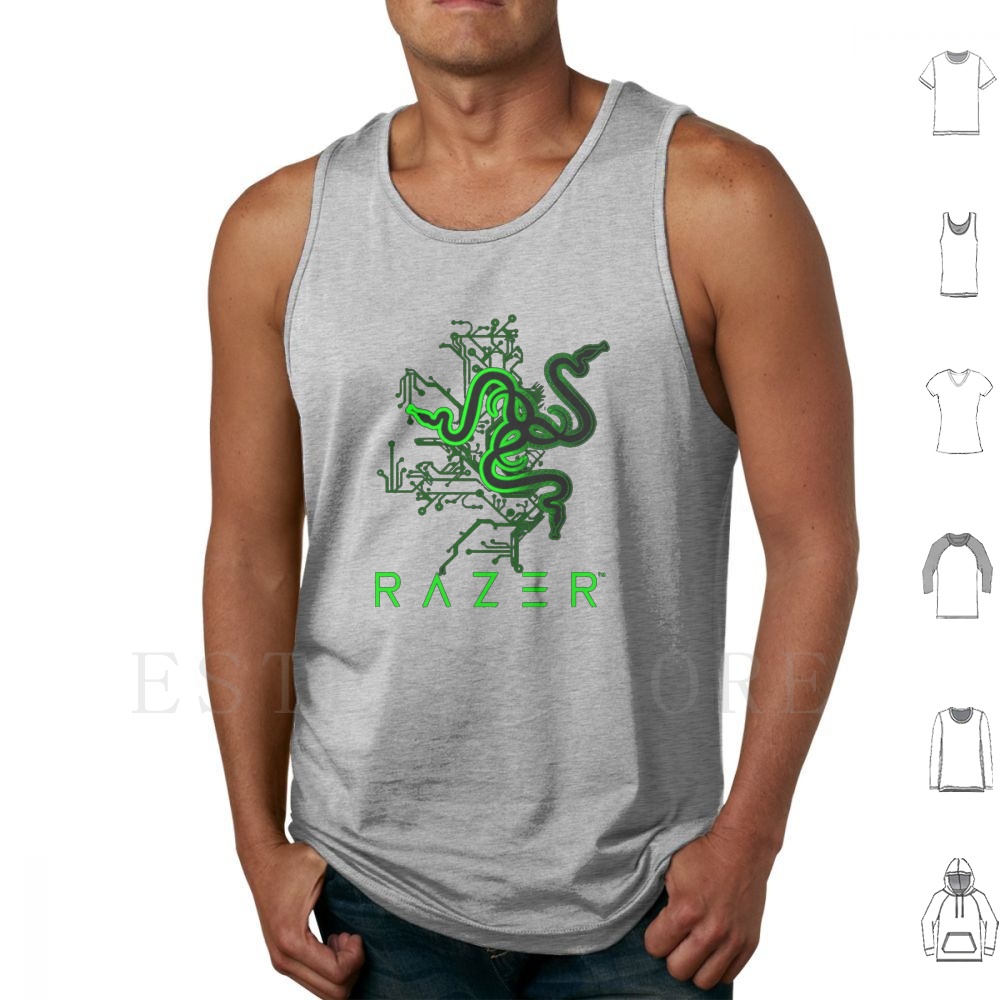Razer Circuit Black Tank Tops  - Board Game Print review and price