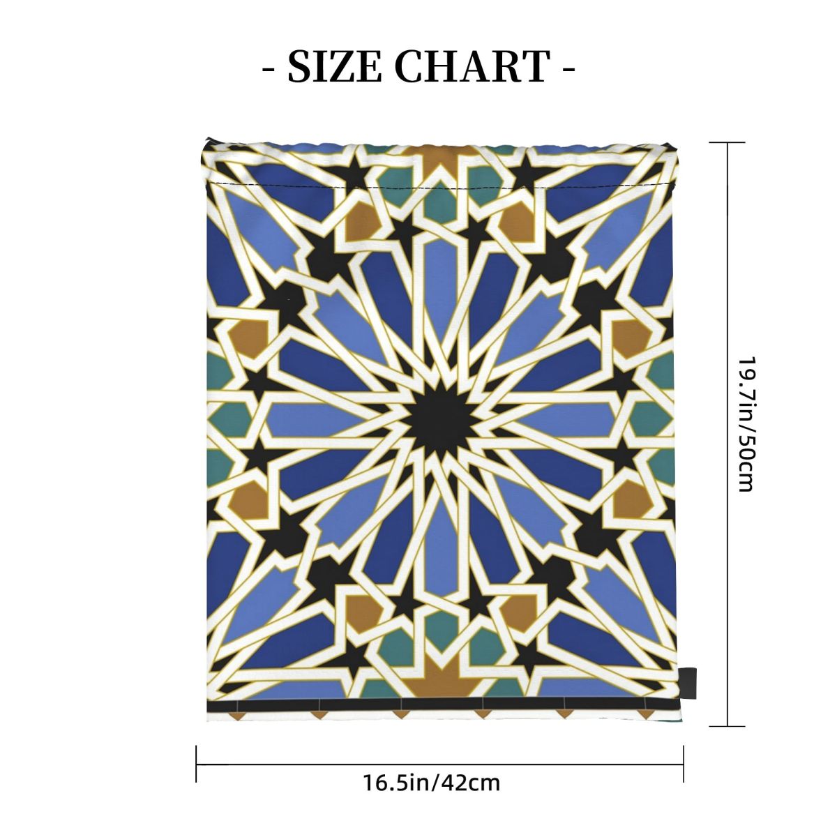Arabic Tile I Backpacks Multi- - Tile Bag Drawstring review and price