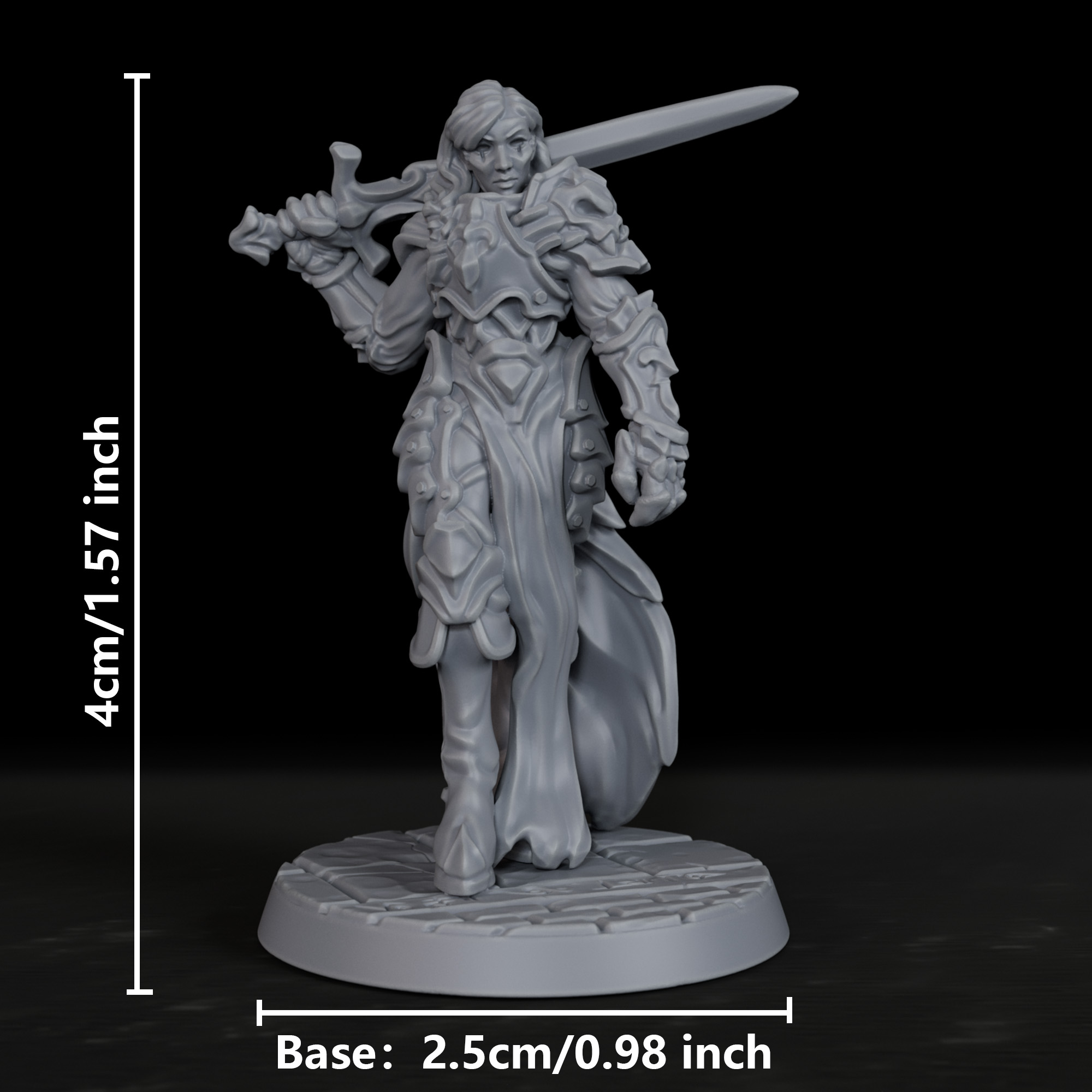 RPG Anti-Paladin Miniature - X - Board Game Villainous review and price