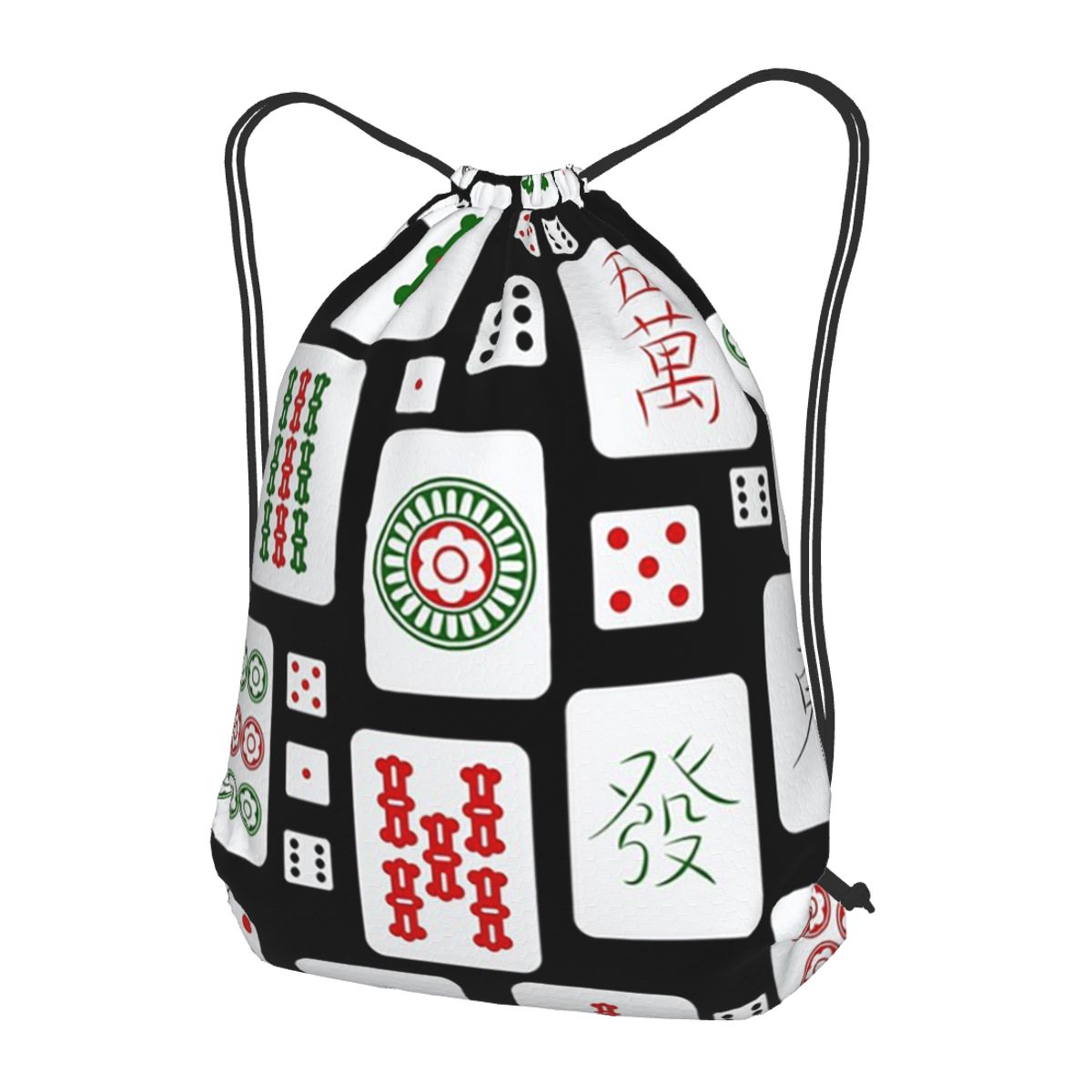 Mahjong Tiles Game Dice Backpa - Tile Bag Drawstring review and price