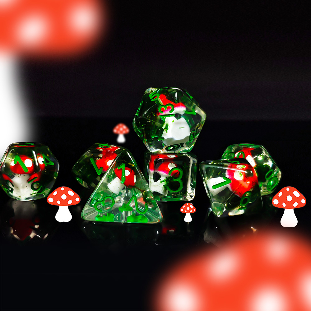 7Pcs/Set DND Dice Transparent  - Board Game Dnd review and price