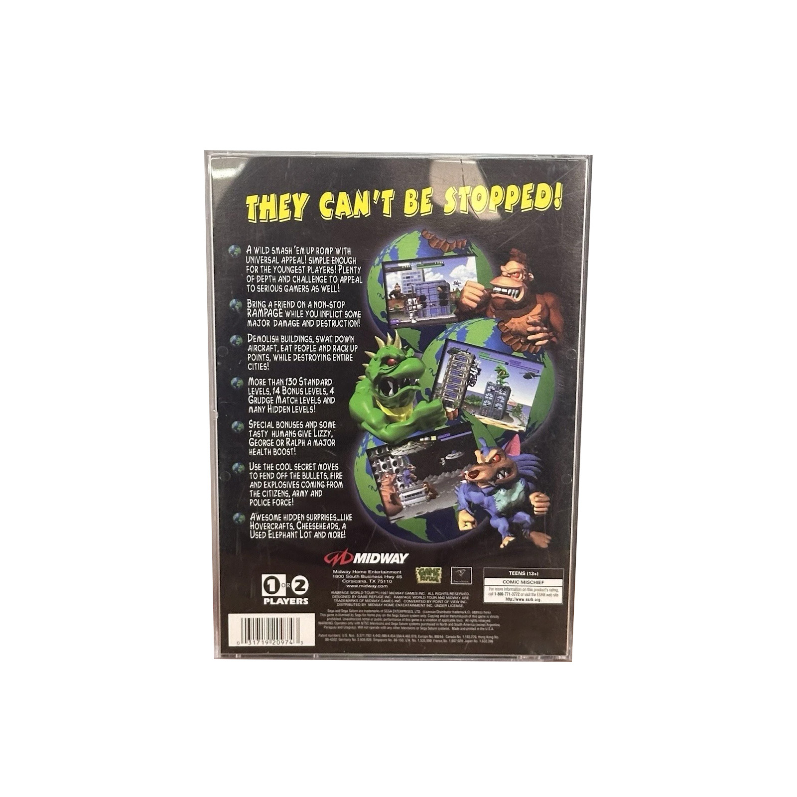 Saturn Copy Disc Game rampage  - Board Game Multiplayer review and price