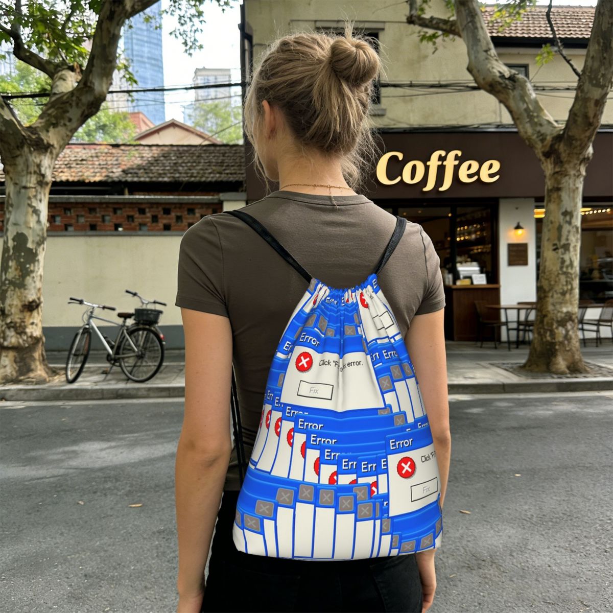 Windows Xp Error Tiled Drawstr - Tile Bag Drawstring review and price