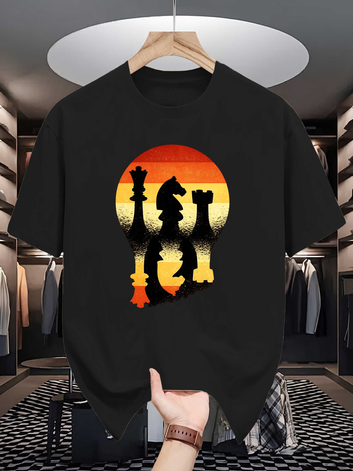 Chess Silhouette Sunset Lightb - Board Game Vintage review and price