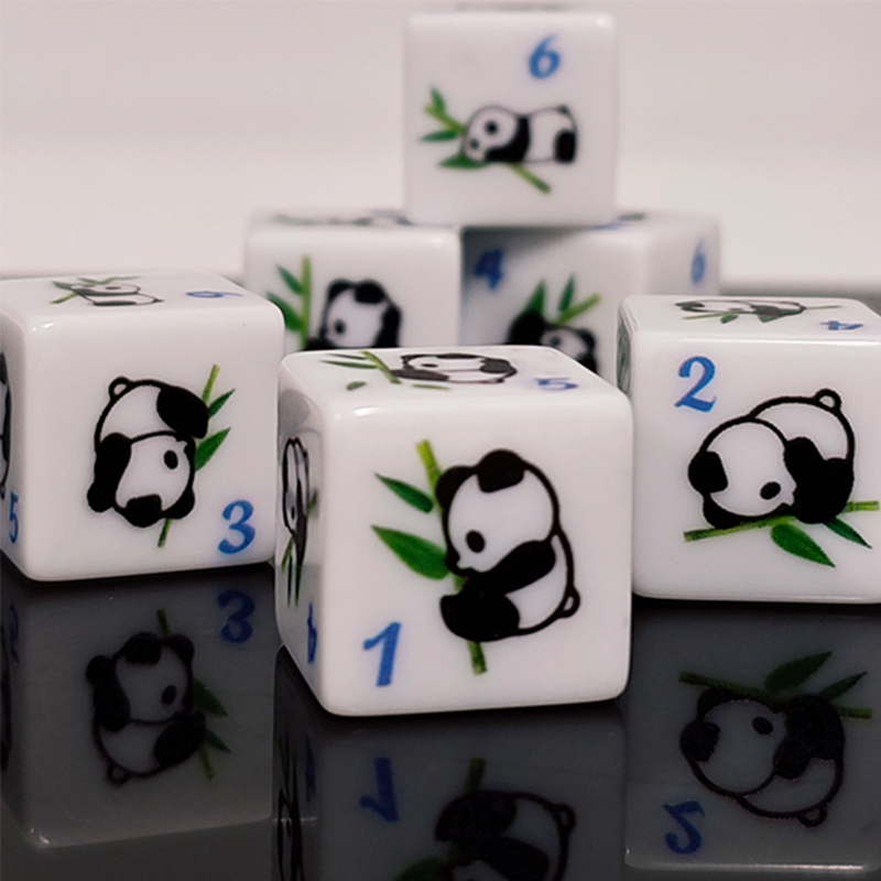 Panda Print 6-sided Game Dice  - Board Game Print review and price