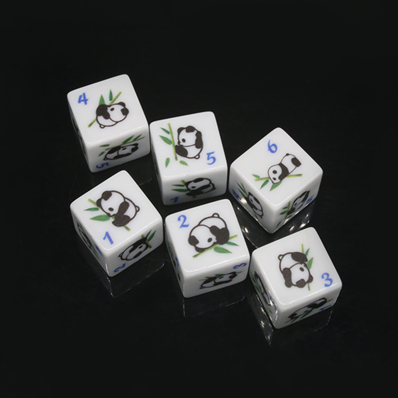 Panda Print 6-sided Game Dice  - Board Game Print review and price