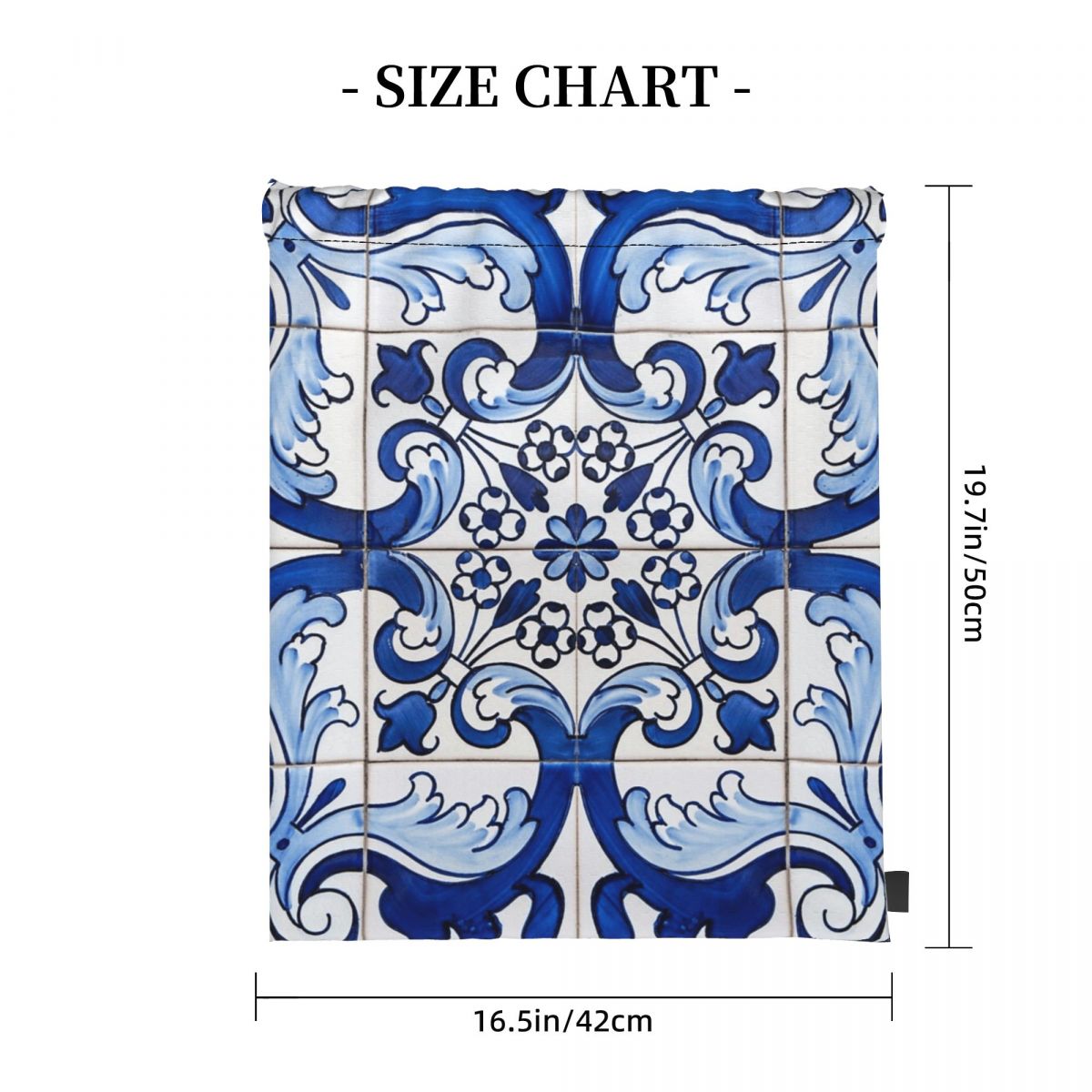 Antique Classic Lisbon Blue Az - Tile Bag Drawstring review and price