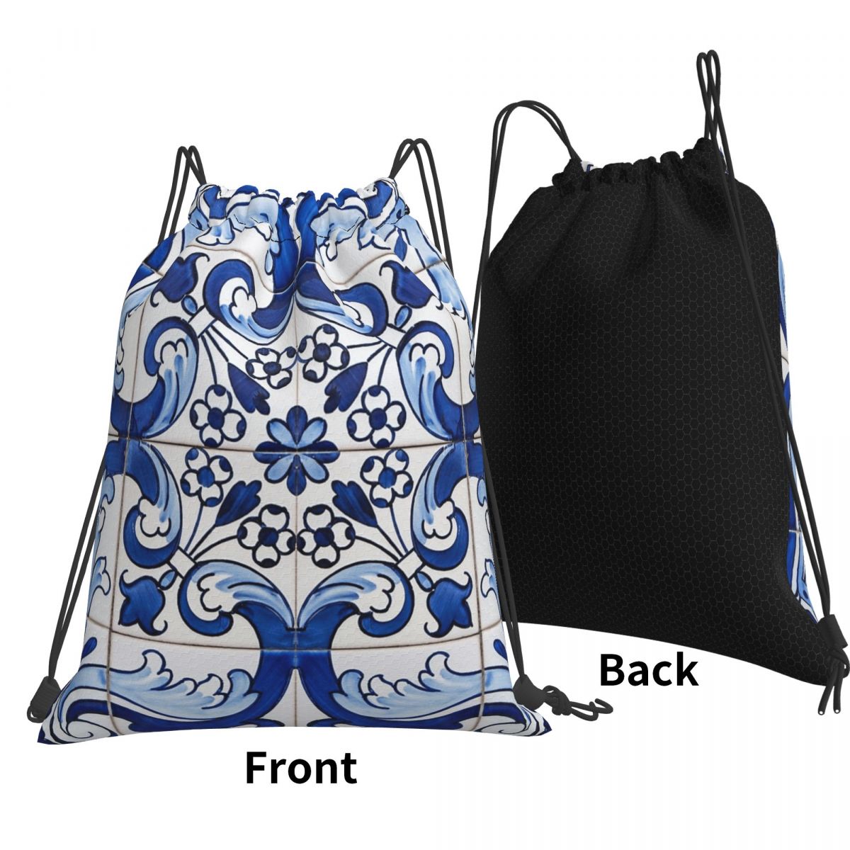 Antique Classic Lisbon Blue Az - Tile Bag Drawstring review and price