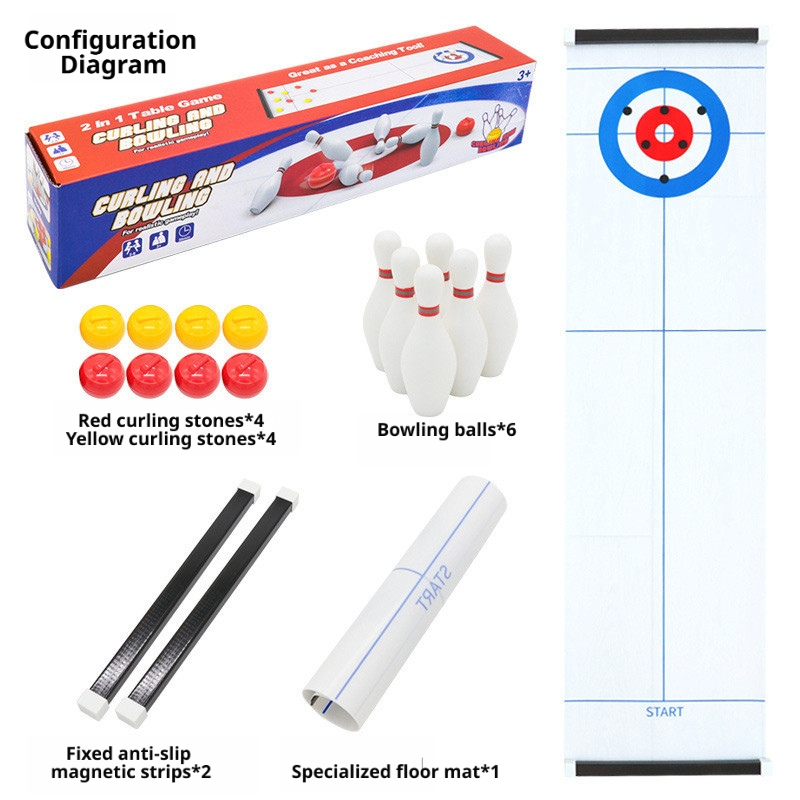 New Mini Curling&Bowling Table - Board Game Live review and price