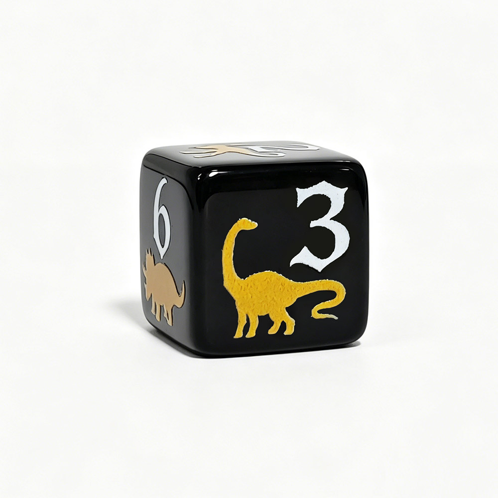 12PCS Black & Yellow Dinosaur  - Board Game Print review and price