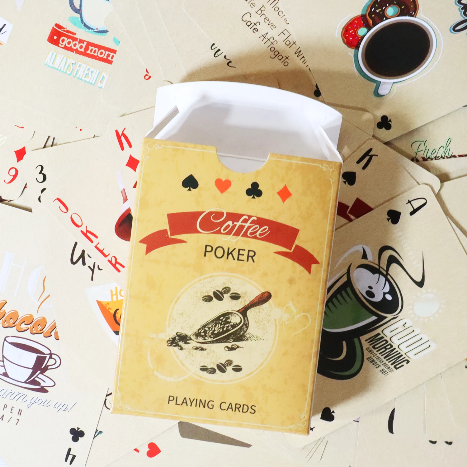Coffee Paper Playing Cards Vin - Board Game Vintage review and price