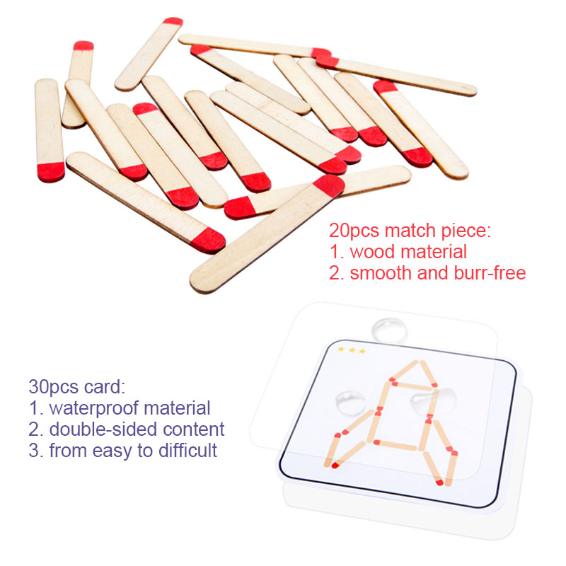 Montessori Matches Puzzles Gam - Board Game Ideas review and price