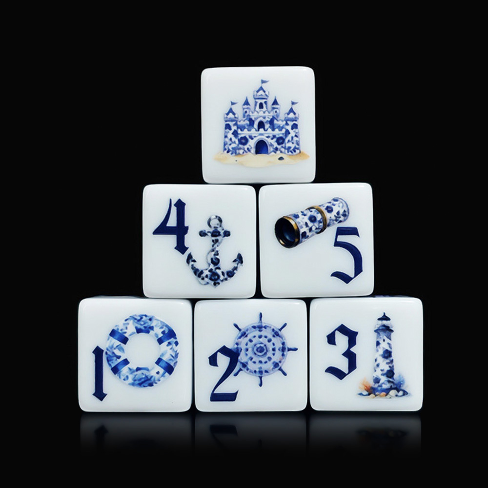 12Pcs Blue Nautical 16MM Print - Board Game Live review and price