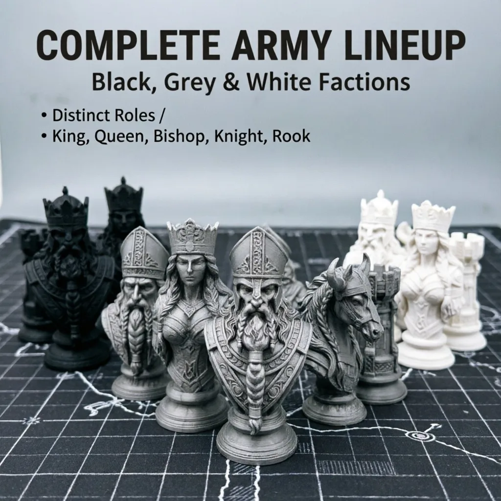 10cm 3D Printed Chess Pieces,  - Board Game Print review and price