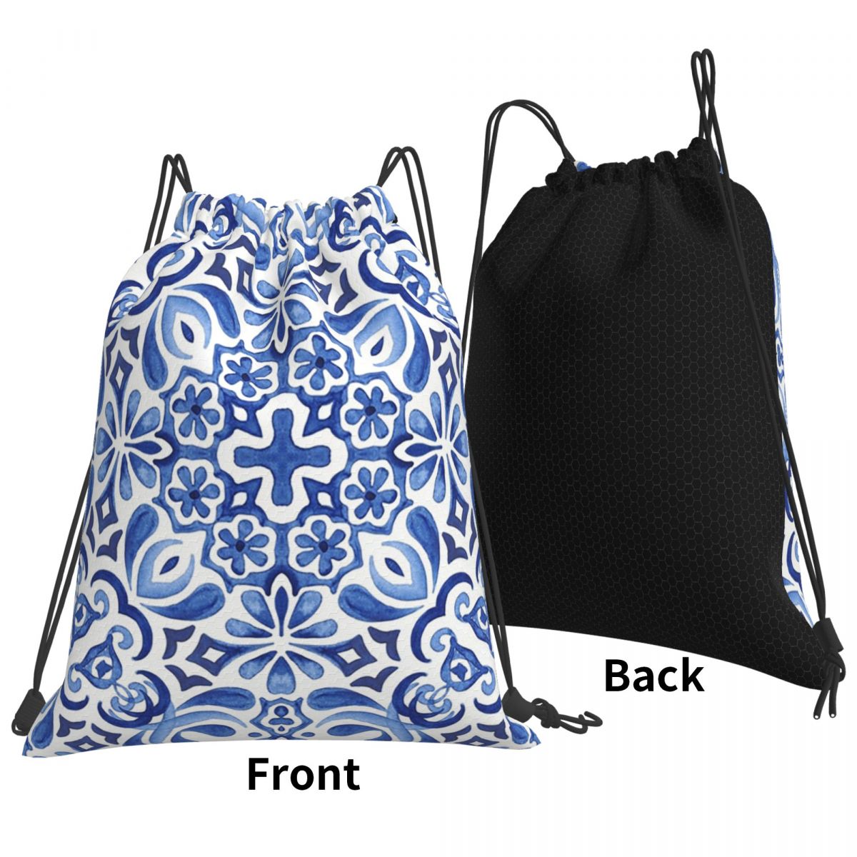 Mediterranean Mosaic Tiles Azu - Tile Bag Drawstring review and price