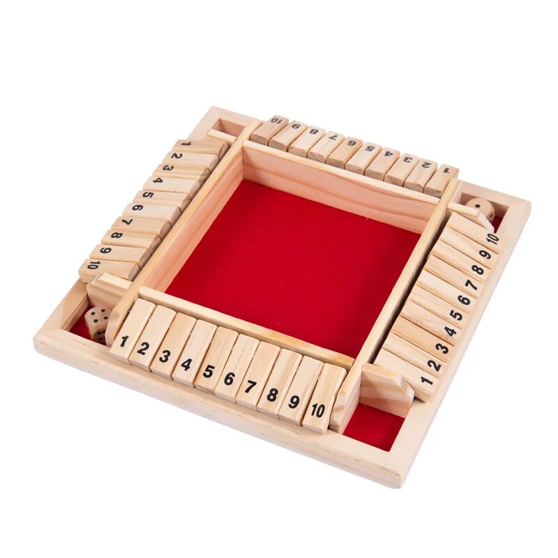 Wooden Dice Board Game Shut Th - Board Game Dnd review and price