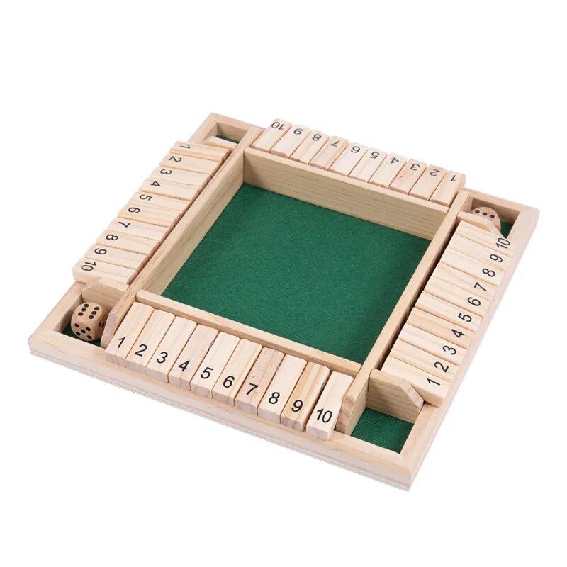 Wooden Dice Board Game Shut Th - Board Game Dnd review and price